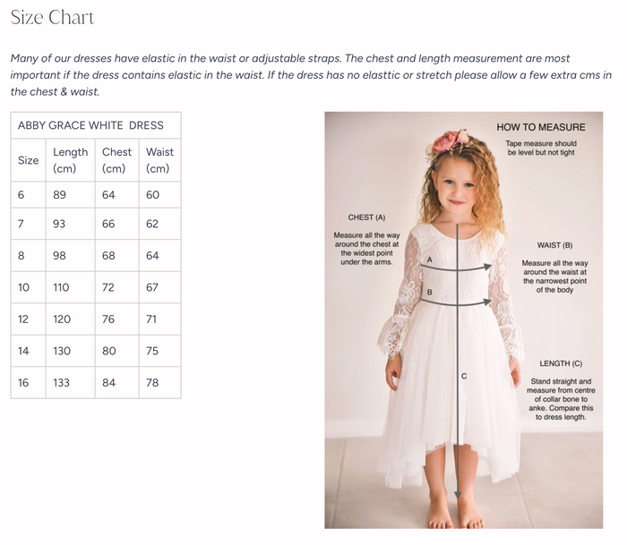 Abby Grace White Lace Dress - Flower Girl Dress - A Little Lacey