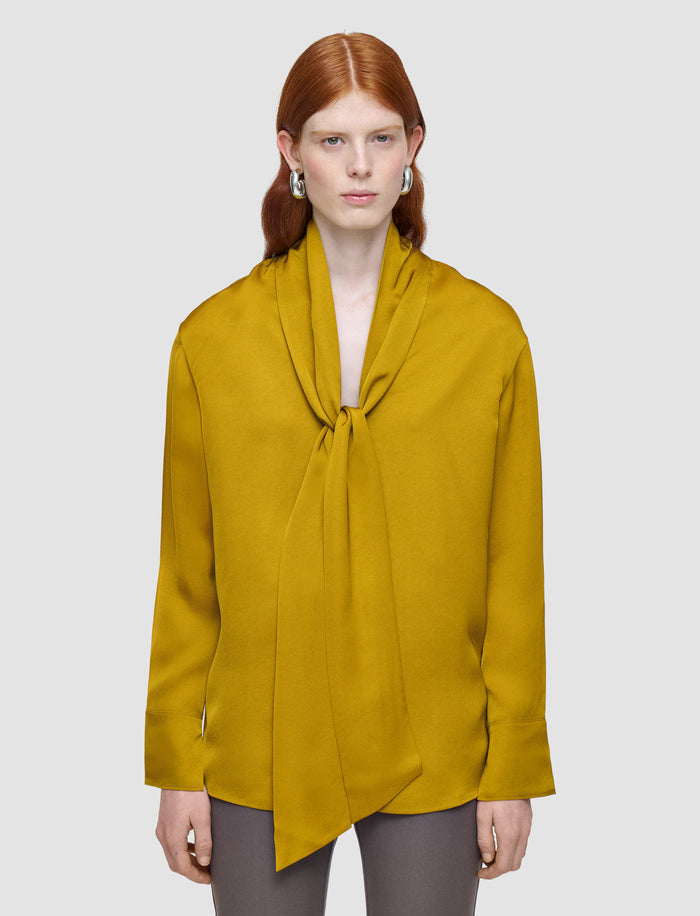 Green Adele Light Crepe Blouse - Joseph