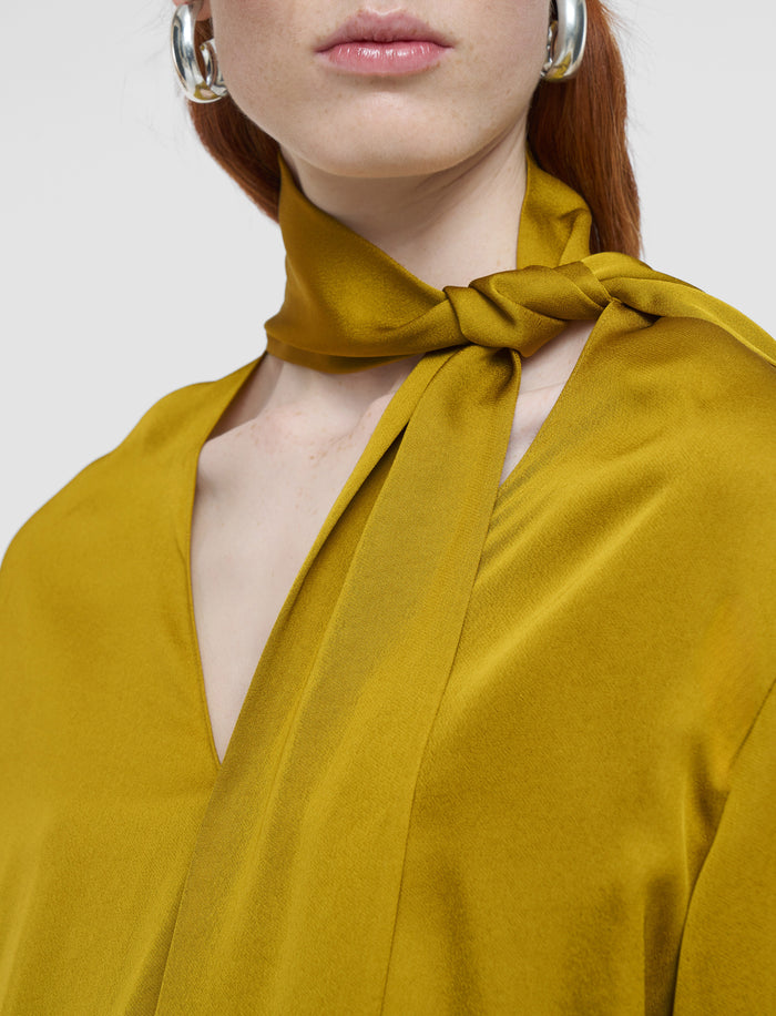 Green Adele Light Crepe Blouse - Joseph