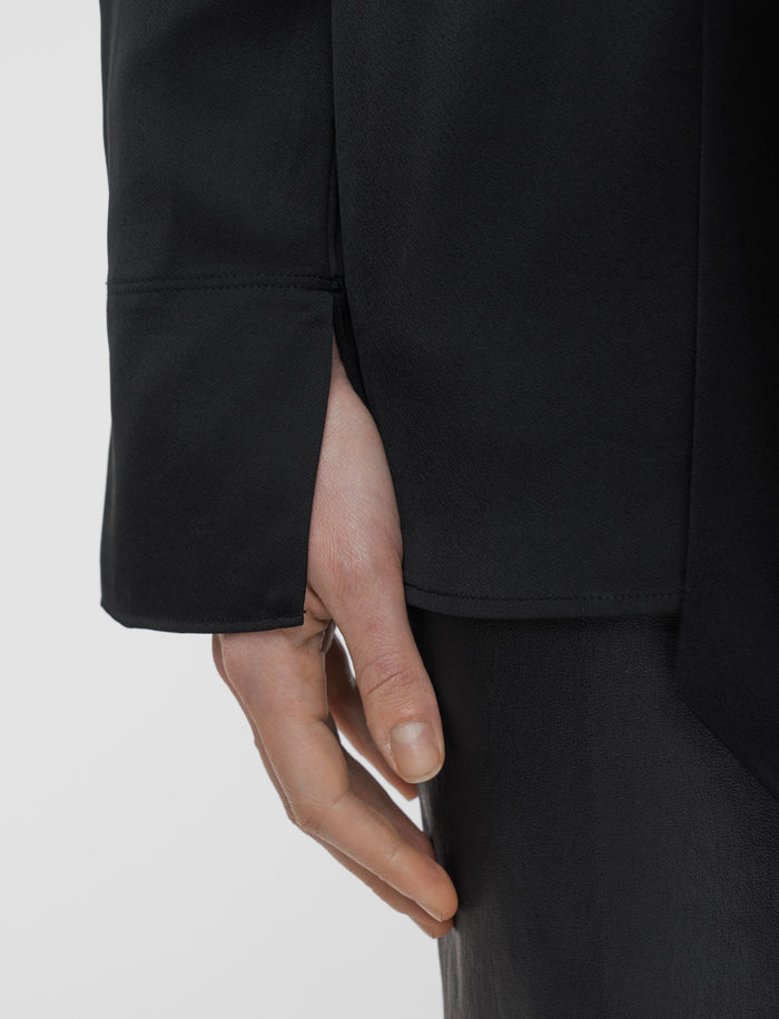 Black Adele Light Crepe Blouse - Joseph