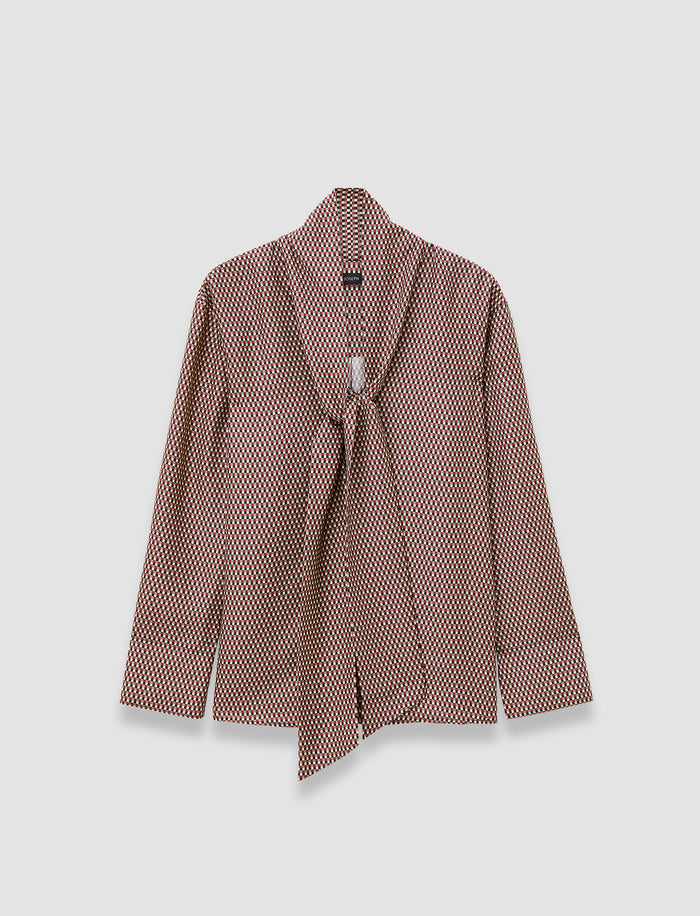 Adele Printed Silk Blend Blouse