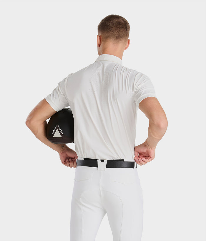 Aeris | Dark Night | Polo de concours d’équitation manches courtes homme | Horse Pilot