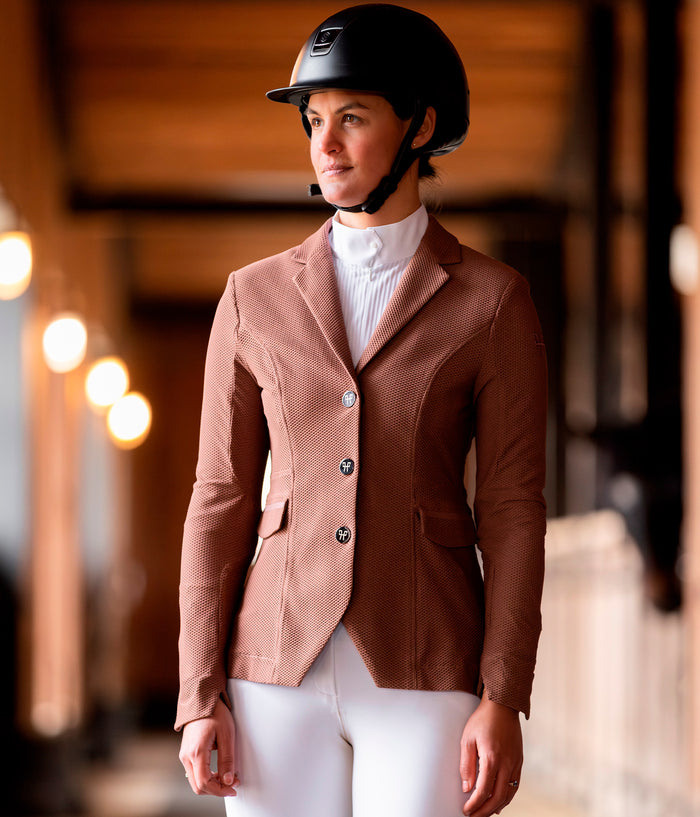 Aeris | White | T-shirt manches longues de concours d’équitation femme | Horse Pilot