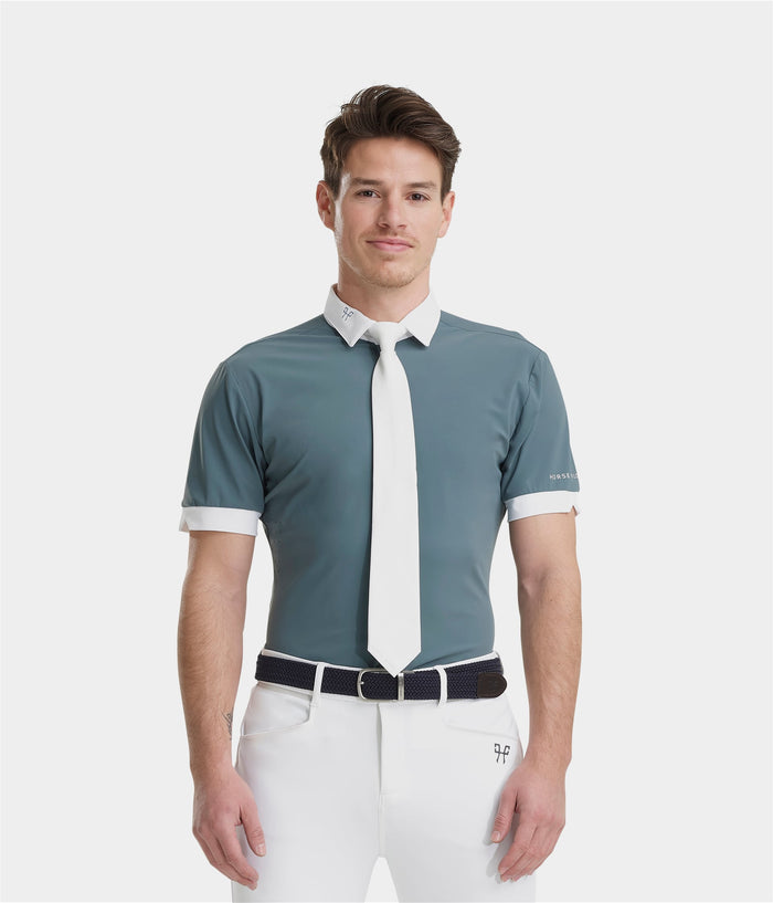 Aerolight | Balsam Green | Chemise de concours d'équitation manches courtes homme | Horse Pilot