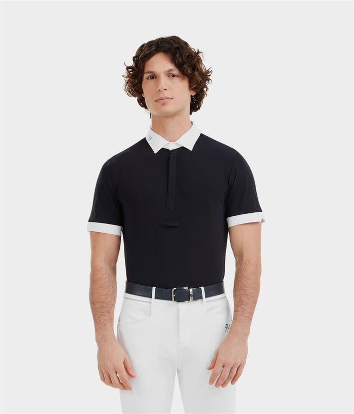 Aerolight | Dark Night | Chemise de concours d'équitation manches courtes homme | Horse Pilot