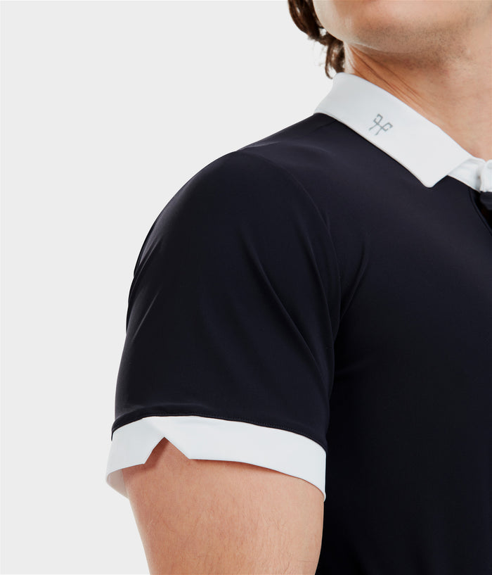 Aerolight | Dark Night | Chemise de concours d'équitation manches courtes homme | Horse Pilot