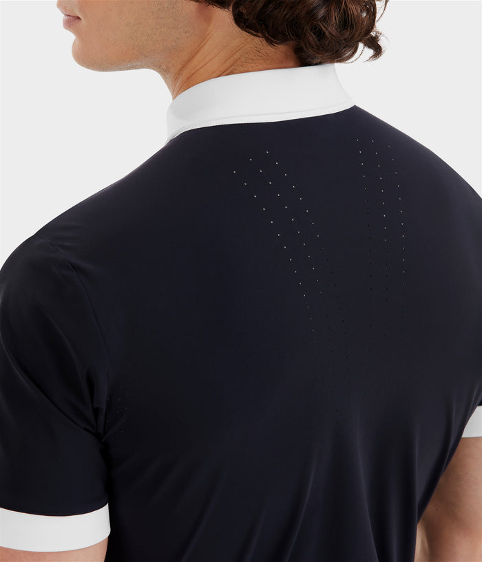 Aerolight | Dark Night | Chemise de concours d'équitation manches courtes homme | Horse Pilot