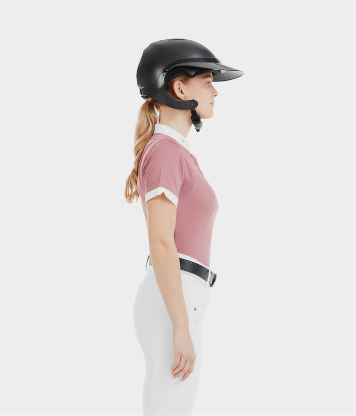 Aerolight | Mesa Pink | Chemise de concours d'équitation manches courtes femme | Horse Pilot