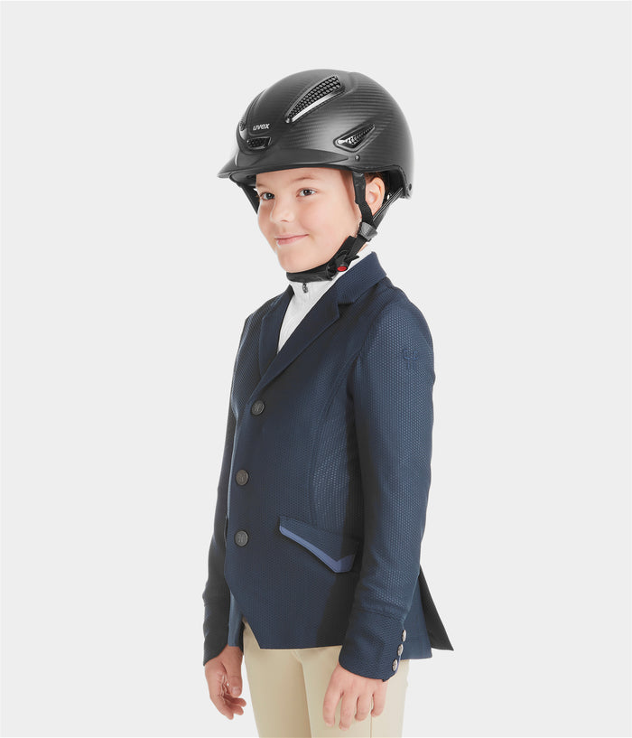 Aeromesh | Navy | veste de concours d'équitation pour garçon | Horse Pilot