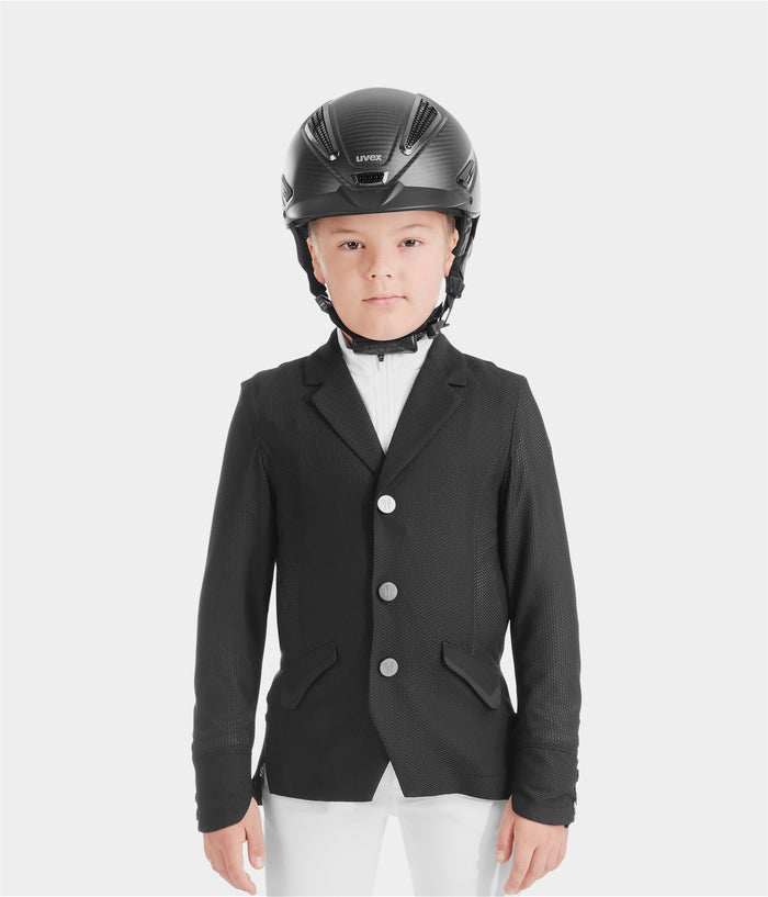 Aeromesh | Navy | veste de concours d'équitation pour garçon | Horse Pilot