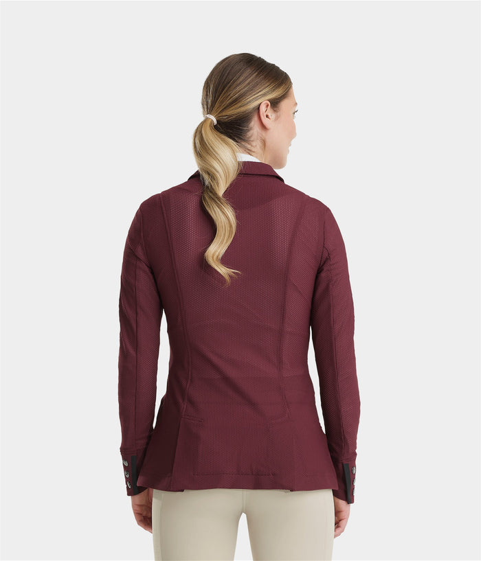 Aeromesh | Burgundy | Veste de concours d'équitation femme | Horse Pilot