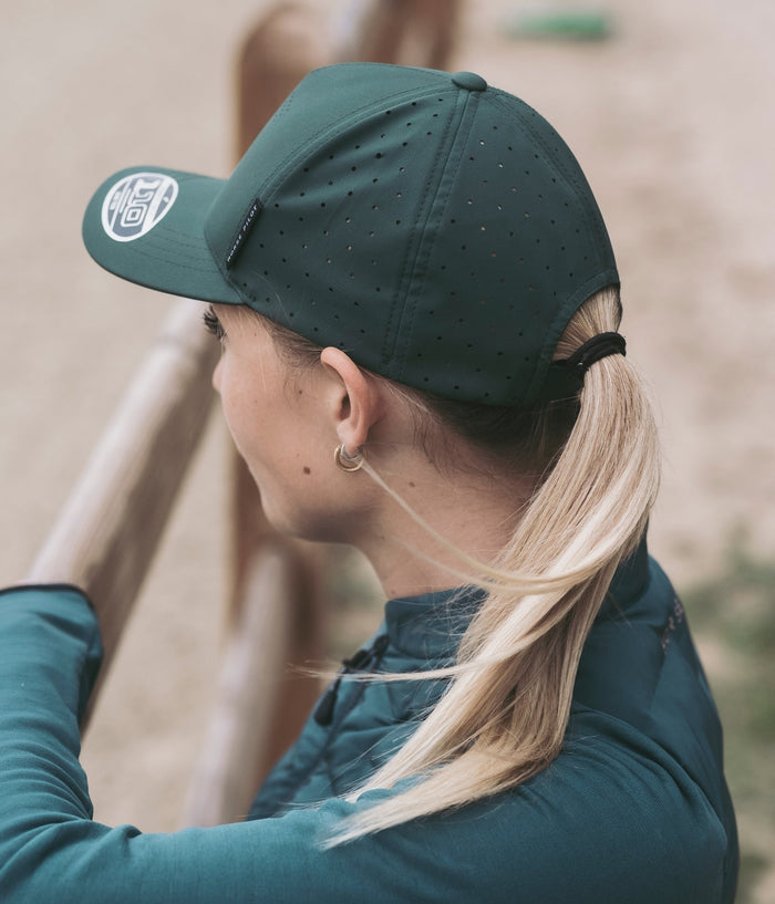 Aerotech Cap | Vert | Casquette d'équitation unisexe | Horse Pilot