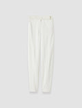 White Aix Tailored Crepe Trousers - Joseph