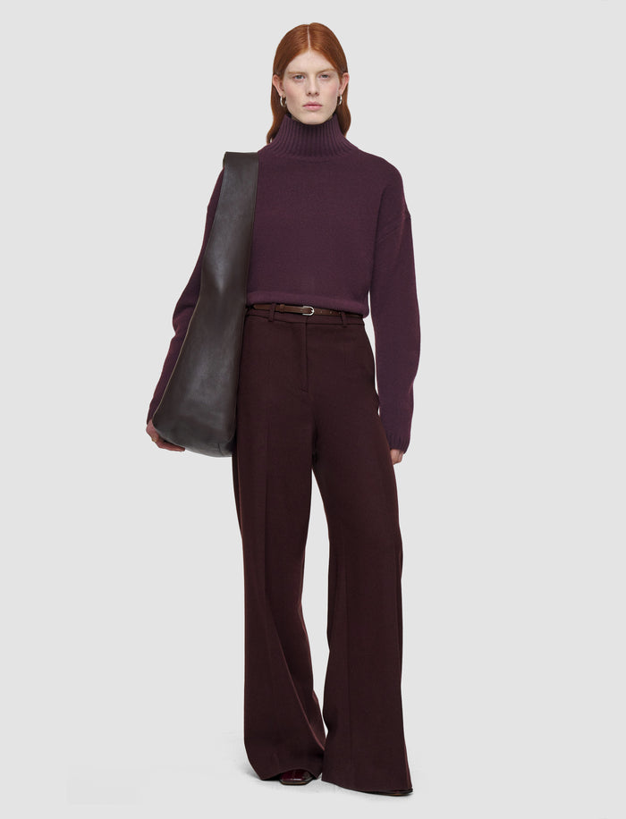 Alana Flannel Wool Trousers