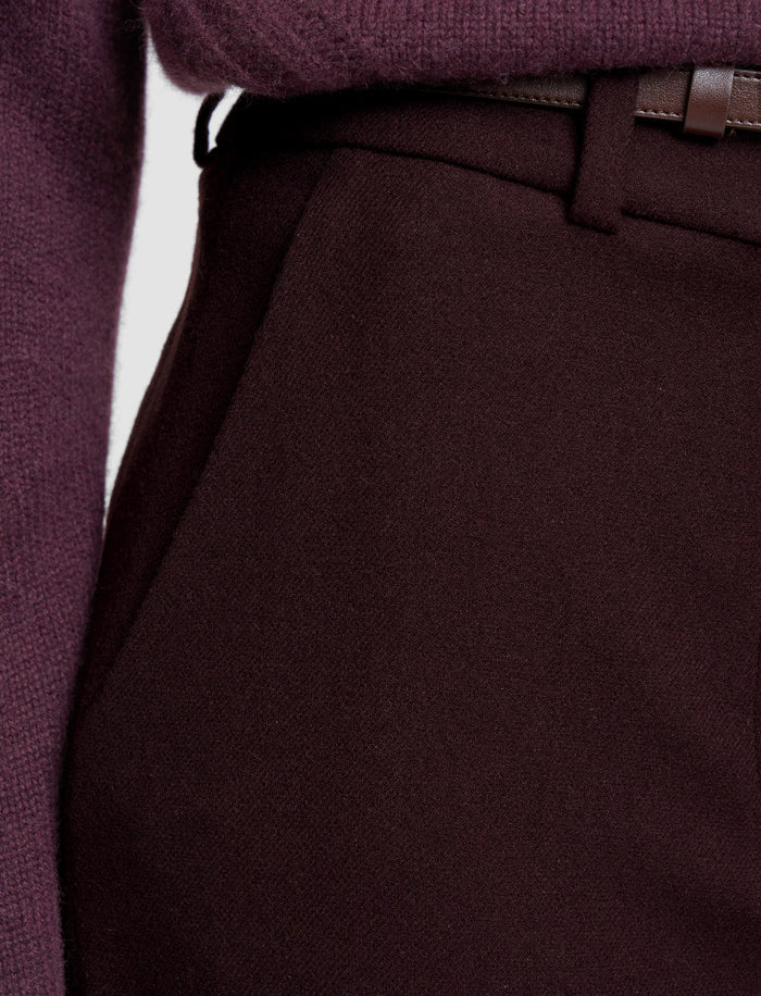 Alana Flannel Wool Trousers