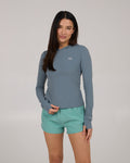 Alpha Hooded Rashguard - Fin Blue