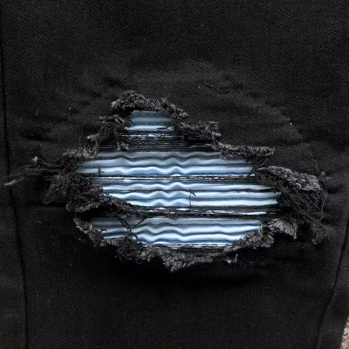 AMIRI Blue Hole Jeans Black