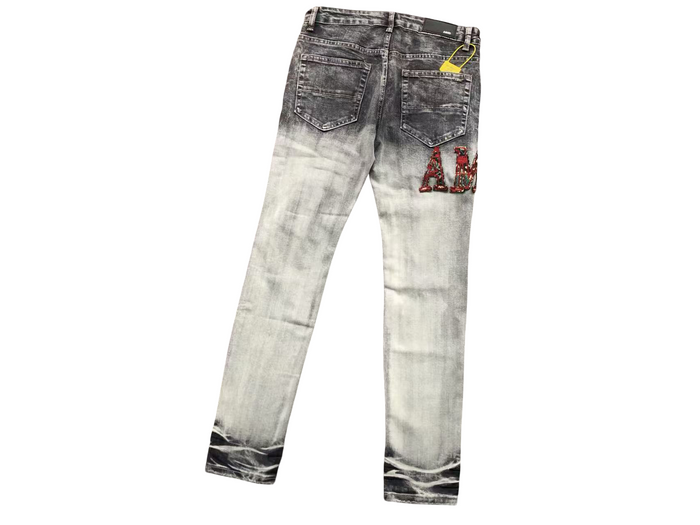 AMIRI Distressed Jeans Gradient