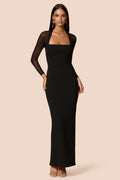 Amore Mesh Maxi Black - Dress - Nookie
