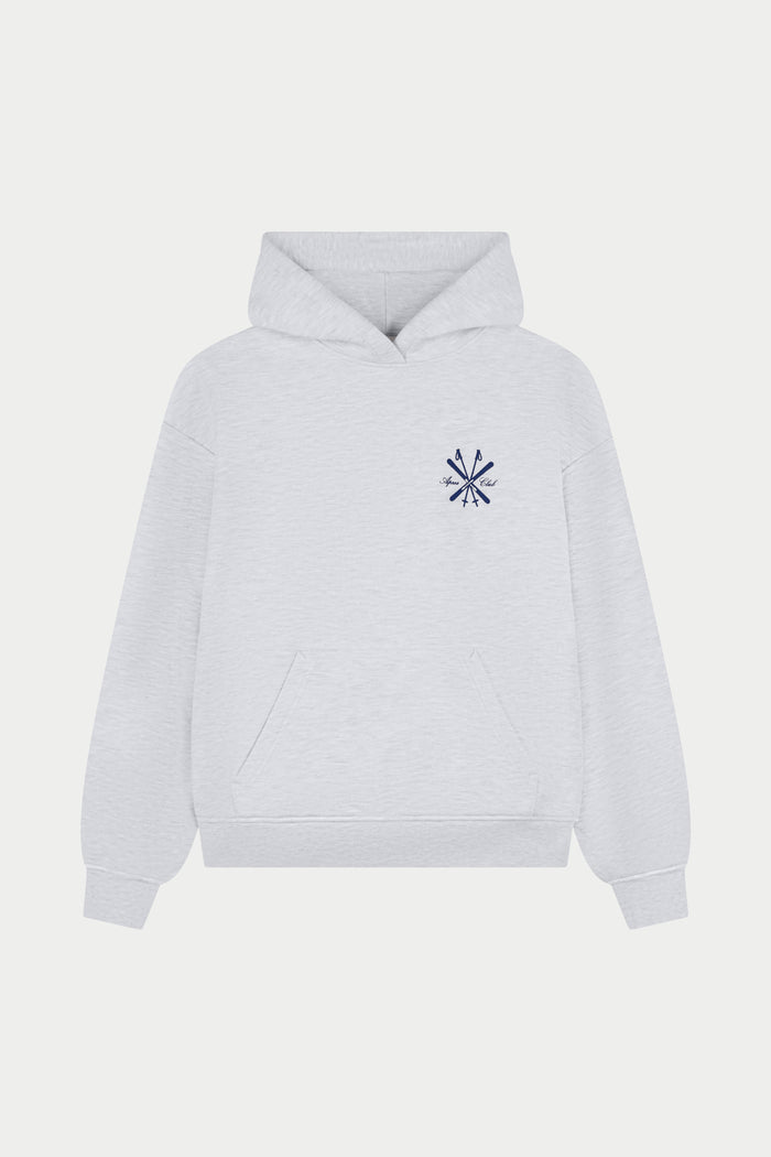 APRES GRAPHIC OVERSIZED HOODIE - GREY MARL