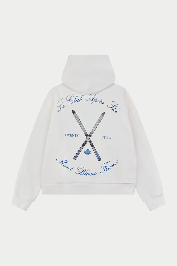 APRES SKI GRAPHIC HOODIE - OFF WHITE