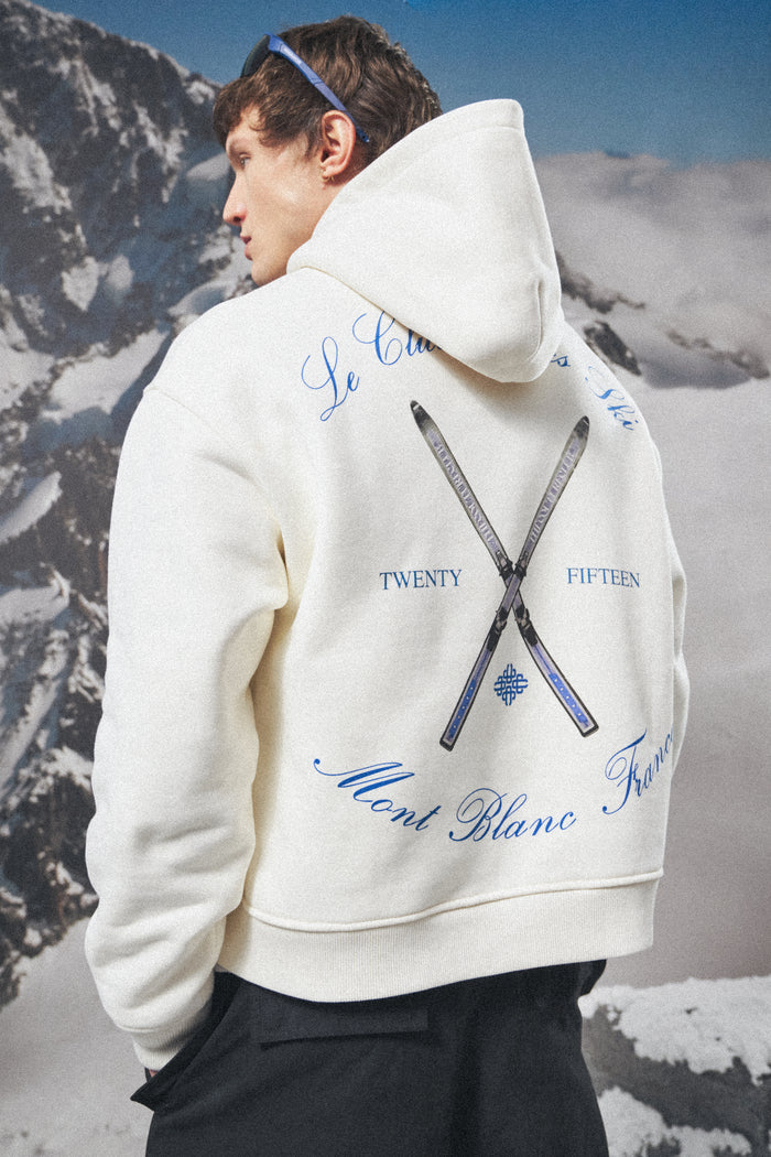 APRES SKI GRAPHIC HOODIE - OFF WHITE