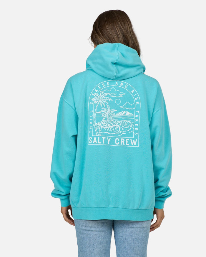 Archway Zip Hoody - Turquoise