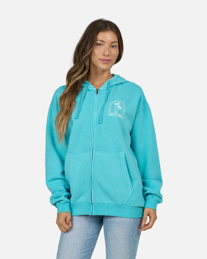 Archway Zip Hoody - Turquoise