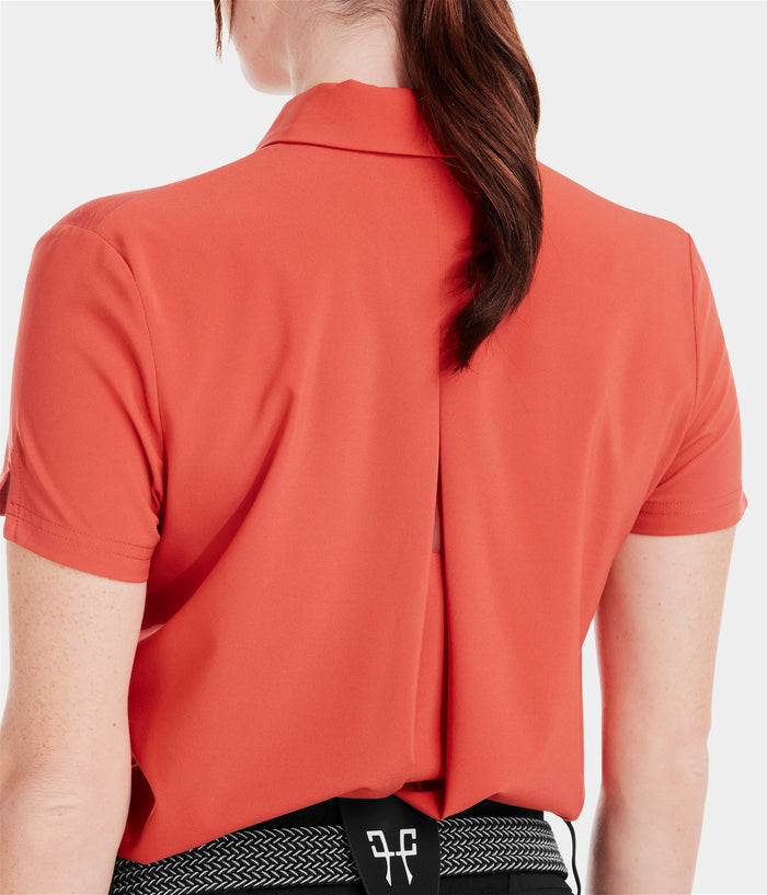 Ariia | Terracotta | Polo d'équitation respirant femme | Horse Pilot
