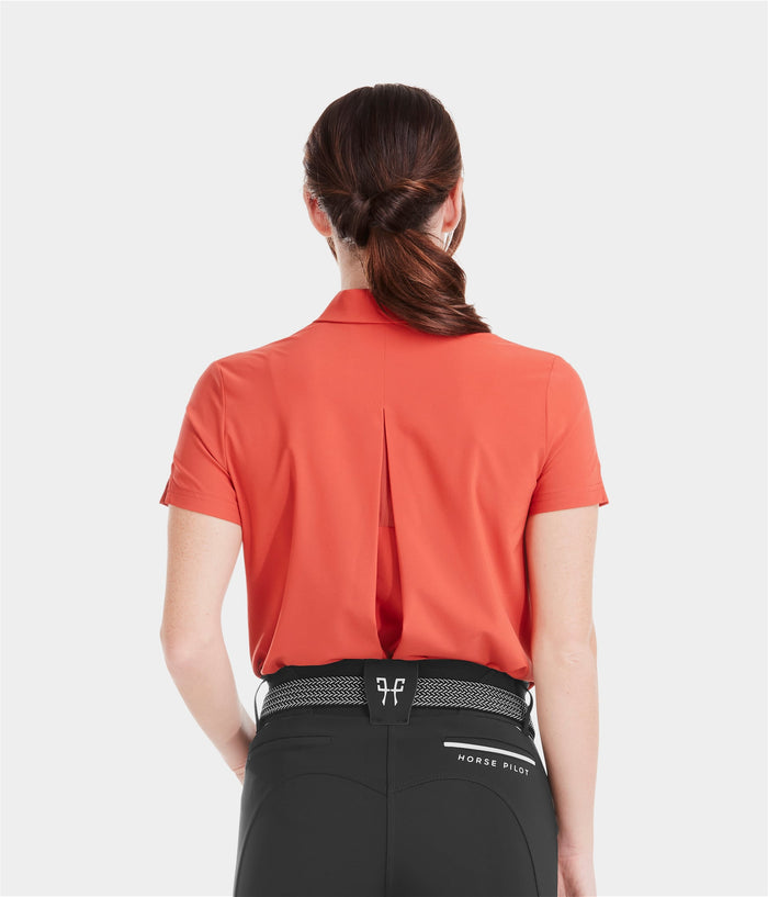 Ariia | Terracotta | Polo d'équitation respirant femme | Horse Pilot