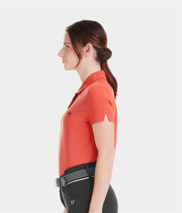 Ariia | Terracotta | Polo d'équitation respirant femme | Horse Pilot