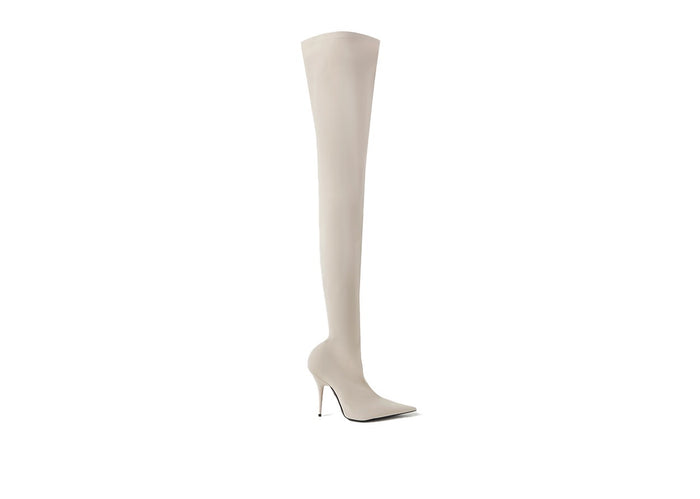 Balenciaga Knife Stretch-Knit Over The Knee Boots