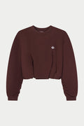 BALLOON HEM CREW - CHOCOLATE