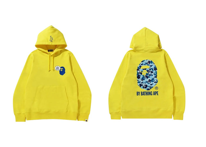 BAPE The Fresh Prince Pullover Hoodie 'Yellow'