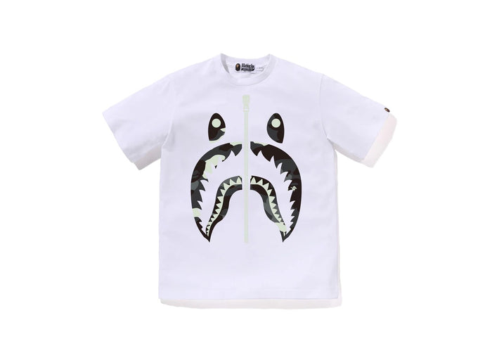 BAPE White City Camo Shark T-shirt