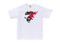 BAPE White Trial Camo Ape Face STA T-shirt