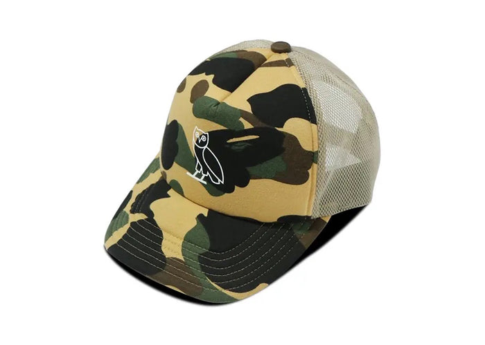 BAPE x OVO 1st Camo Mesh Cap 'Yellow'