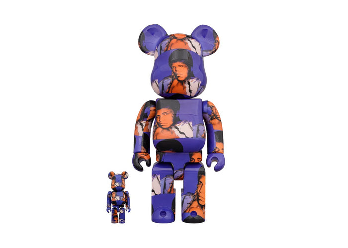 BearBrick Andy Warhol's Muhammad Ali 100% & 400%