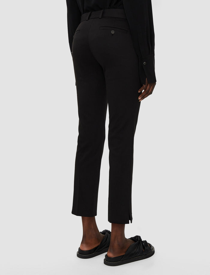 Black Bing Court Light Gabardine Stretch Trousers - Joseph