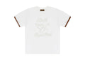 Birth Of Royal Child Pearl Patchwork Short-Sleeve 'White'