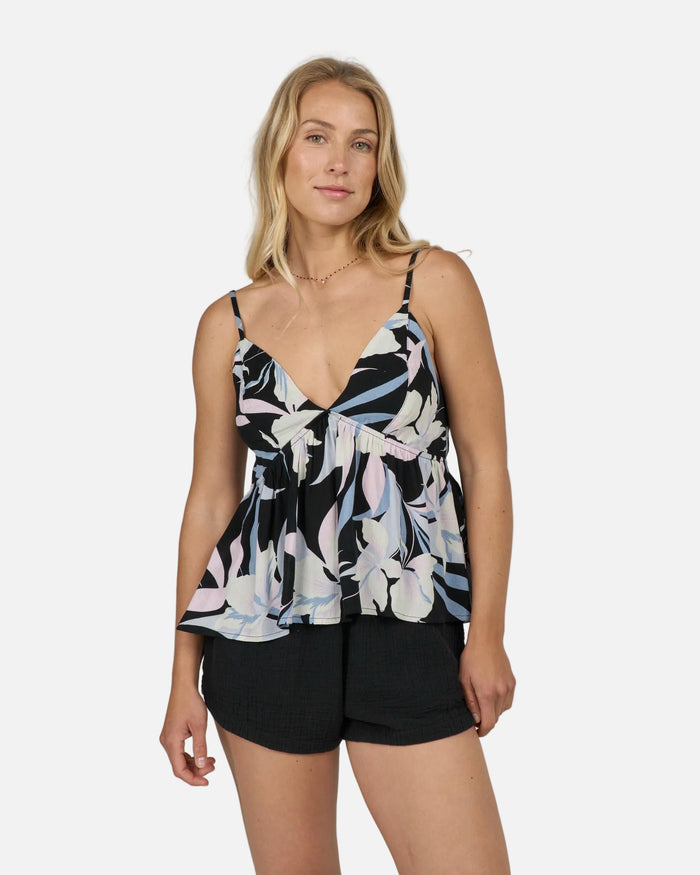 Bloomed Cami - Black
