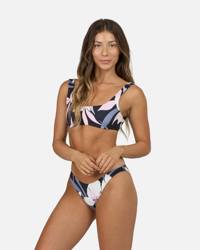 Bloomed Midi Bottom - Black
