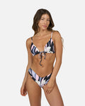 Bloomed Tri  Top - Black