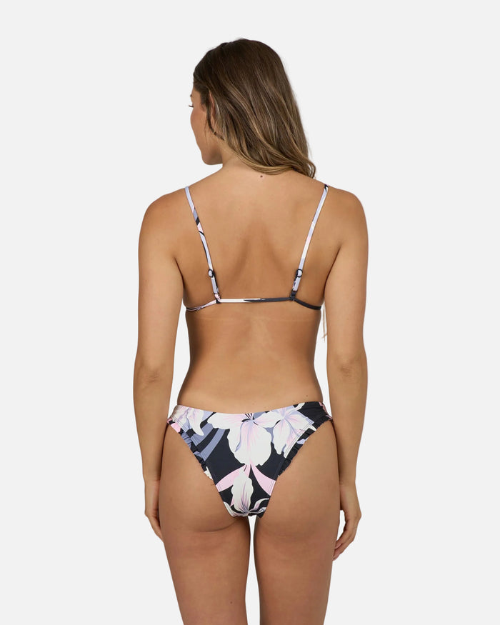 Bloomed Tri  Top - Black