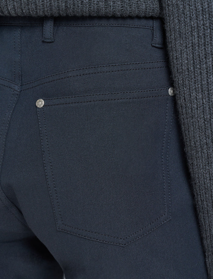 Grey Bond Gabardine Stretch Trousers - Joseph
