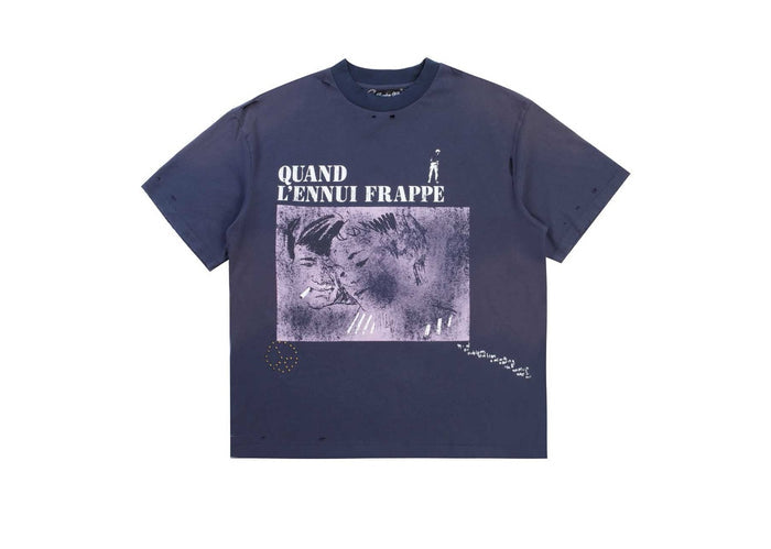 Boredom Kills French Tee Navy