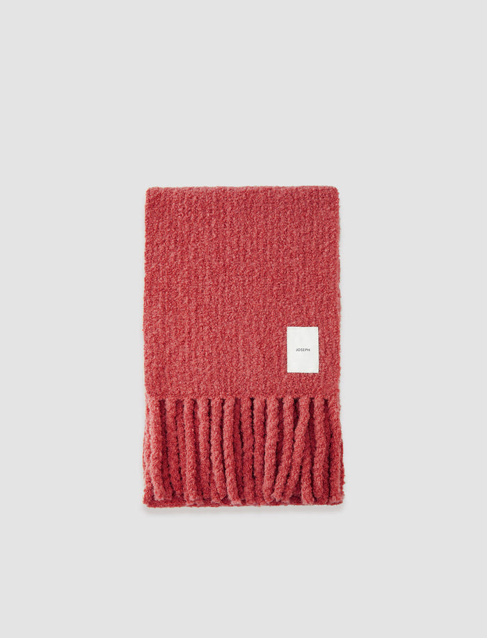 Bouclé Knit Scarf