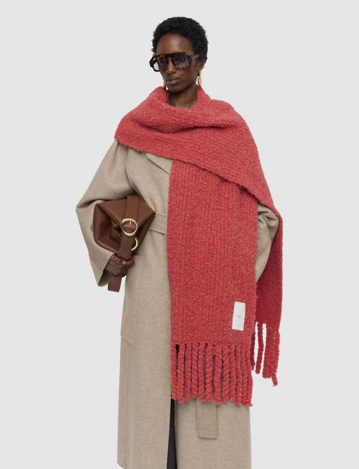 Bouclé Knit Scarf