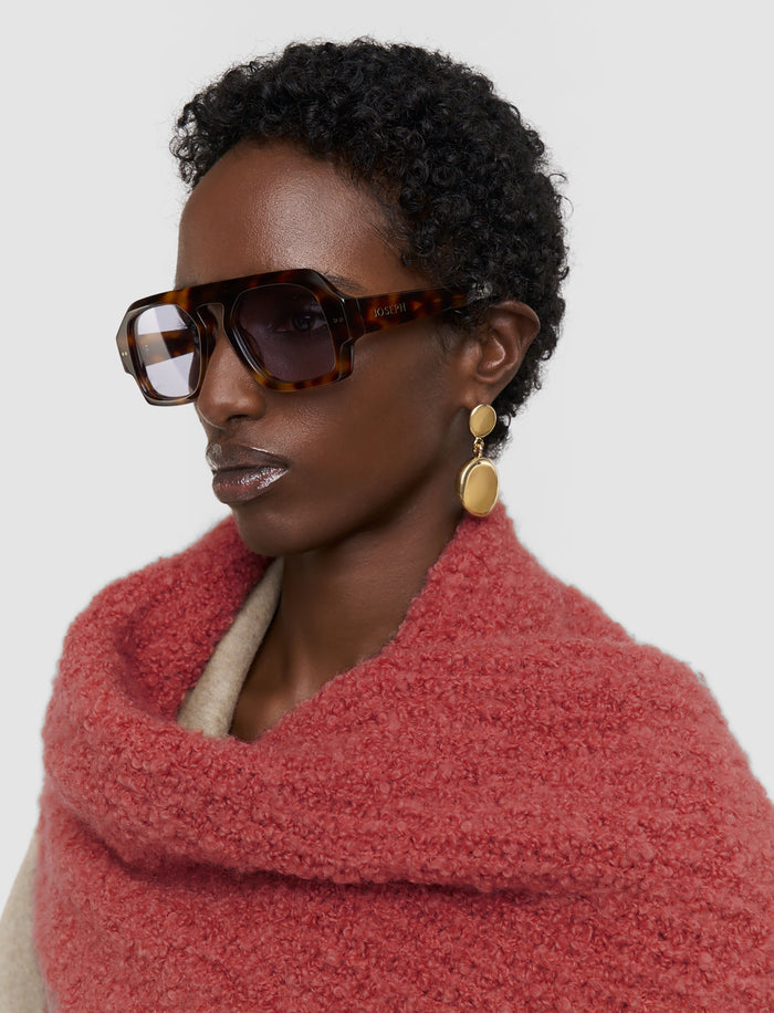 Bouclé Knit Scarf