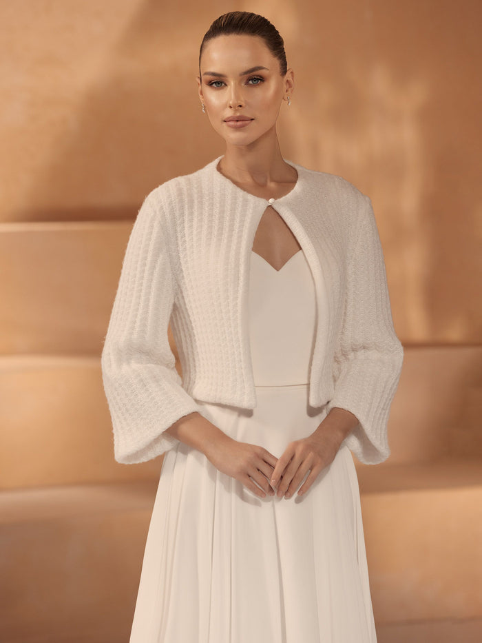 Bridal Knitted Cardigan - Accessory - Bianco Evento